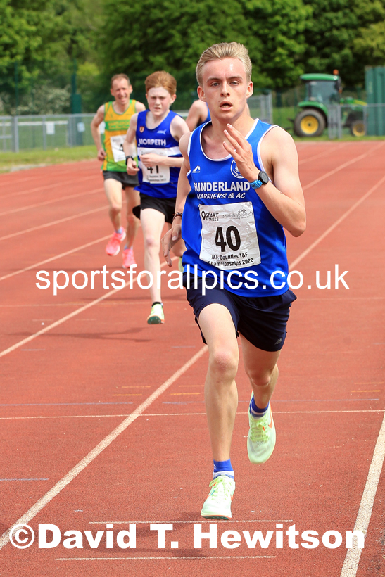 2022 North Eastern Counties AA 10000 metres Champs., Chester le Street, Sat,. May 21st. Photo: David T. Hewitson/Sports for All Pics